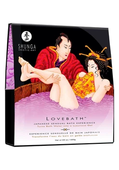 Гель для ванны Shunga LOVEBATH 650гр, делает воду ароматным желе со SPA еффектом Лотос