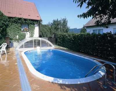 Басейн каркасний 6х3.2х1.5 м з отворами, для монтажу в ґрунт, IBIZA OVAL 3EXB0629
