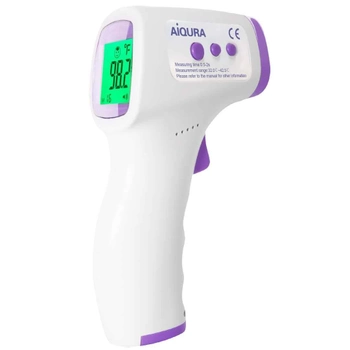 Бесконтактный инфракрасный цифровой термометр AiQURA AD-801 Белый