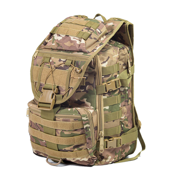 Рюкзак 30 л Cordura 1000D з дихаючою спинкою / Похідний Ранець з системою Molle мультикам 45х30х25 см