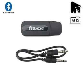 Адаптер блютуз у машину Music Receiver AUX BT5.0 A2DP блютуз ресивер автомобільний, аукс блютуз у машину (1010037-Black)