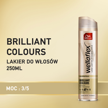 Lakier do włosów Wella Wellaflex Brilliant Colours 250 ml (4056800738359)