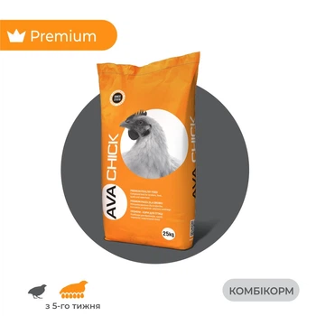 Комбикорм для перепелов AVA CHICK HQ G/F 25 кг