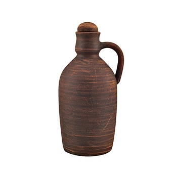 Бутылка глиняная для алкоголя 1 л (гладкая) KR5065-1