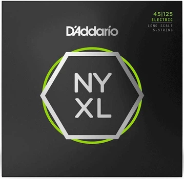 Струны для бас-гитары D'Addario NYXL45125 LIGHT TOP/MEDIUM BOTTOM 5-STRING (45-125)