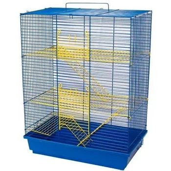 Клітка для гризунів Бонні у фарбі Синій / Жовтий 47 x 28 x 62 см