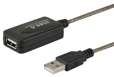 Подовжувач Savio CL-76 USB 5 м Black (SAVKABELCL-76)