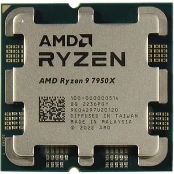 Процесор AMD Ryzen 9 7950X WOF (100-100000514WOF) (Socket AM5, 32T, 5.7 ГГц, Box) Б/в