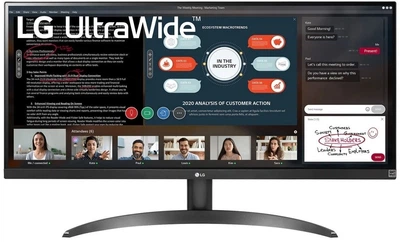 Монітор 29' LG 29WP500-B, Black, WLED IPS 2560x1080 (21:9) 5мс, 1000:1, 350 кд/м², 178°/178°, 2 x HDMI, 'Безрамочный' (Сinema screen), Vesa 100x100
