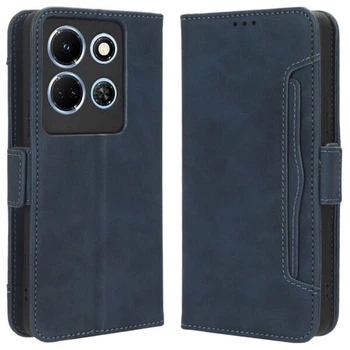 Чехол-книжка с кармашками Deexe Wallet Stand для Infinix Note 30 - Blue