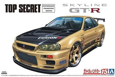 Збірна модель 1/24 автомобіль Top Secret BNR34 Skyline GT-R '02 (Nissan) Aoshima 05984