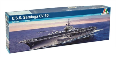 Сборная модель 1/720 авианосец U.S.S. Saratoga CV-60 Italeri 5520