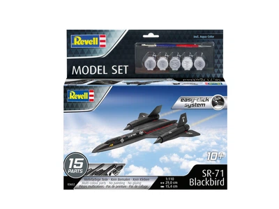 Сборная модель 1/110 самолет Model Set Lockheed SR-71 Blackbird easy-click-system Revell 63652