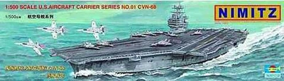 Сборная модель 1/500 авианосца USS Nimitz (CVN-68) Trumpeter 05201