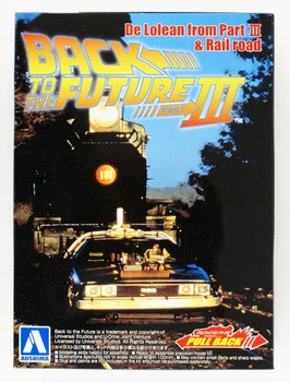 Сборная модель 1/43 автомобиль DeLorean DMC-12 "Back to the Future III" Aoshima 05477