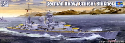 Сборная модель 1/350 корабля German Heavy Cruiser Blücher Trumpeter 05346