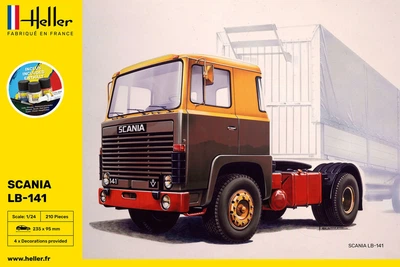 Сборная модель 1/24 грузовой автомобиль Scania LB-141 - Starter Kit Heller 56773