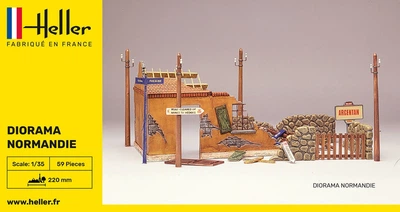 Диорама 1/35 здания Diorama Normandie Heller 81250