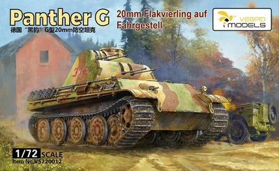 Збірна модель 1/72 танк Panther G 20mm Flakvierling auf Fahrgestell Vespid Models VS720012