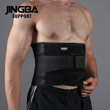 Поддерживающий бандаж для спины с 3-мя ребрами жесткости Jingba Support 7052 Black M (U45002)