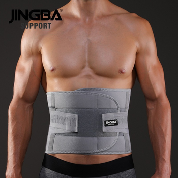 Підтримуючий бандаж для спини з 3-ма ребрами жорсткості Jingba Support 7052 Grey L (U45001)