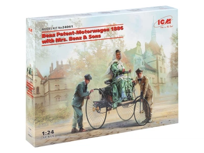 Сборная модель ICM Автомобиль Бенца 1886 г. с фрау Бенц и сыновьями 24041