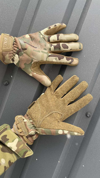 Перчатки с кожаными накладками и технологией TrekDry размер M(8)