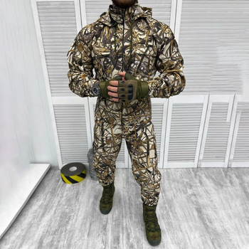 Легкий мужской Костюм Reeds Куртка с капюшоном + Брюки / Полевая Форма саржа камуфляж размер 2XL