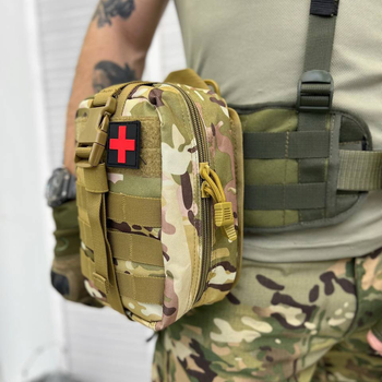 Підсумок-Аптечка Cordura 1000D з швидким скиданням / Сумка для медикаментів з системою MOLLE мультикам