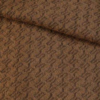 Пальтовий трикотаж зигзаг коричневий (умбра), ш.155 (13400.002)