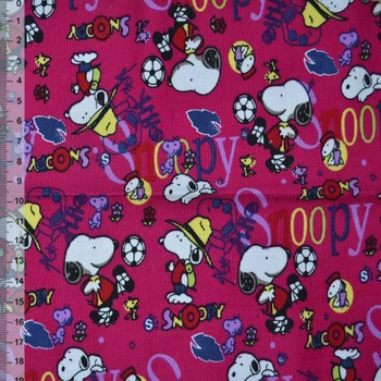 Микровельвет малиновый Snoopy ш.110 (10724.031)
