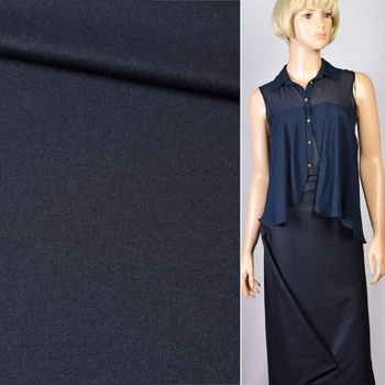 Креп шерстяной костюмный синий ARMANI, ш.158 (18214.001)