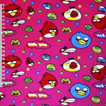 Микровельвет малиновый Angry Birds ш.110 (10724.051)