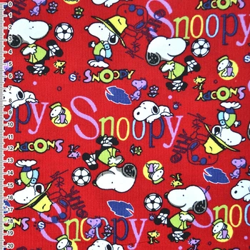 Микровельвет красный Snoopy ш.110 (10724.026)