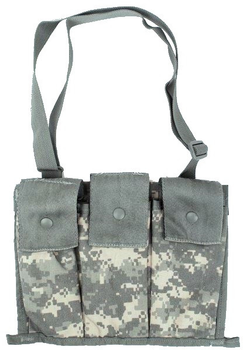 Подсумок тактический для трех магазинов М16, M4 Molle II Bandoleer Ammunition Pouch пиксель (193147)