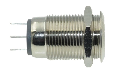 Кнопка антивандальная VJ Parts d18mm резьба 16mm h27mm 3 контакта, арт.кн521