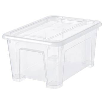 Контейнер з кришкою ІКЕА SAMLA 28x20x14 см/5л прозорий (s09440839)