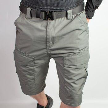 Мужские крепкие Шорты S.Archon с накладными карманами рип-стоп серые размер L
