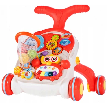 Ходунки-каталка Limo Toy Весёлый бизиборд/столик Красный (HB 0008 AB)