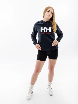 Женское Худи HELLY HANSEN W HH LOGO HOODIE Синий L (7d33978-597 L)