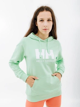 Жіноче Худі HELLY HANSEN W HH LOGO HOODIE Салатовий M (7d33978-419 M)