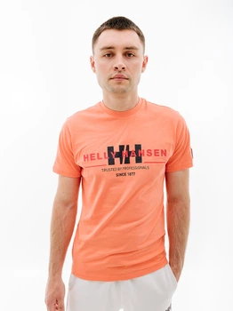 Мужская Футболка HELLY HANSEN RWB GRAPHIC T-SHIRT Оранжевый L (7d53763-284 L)