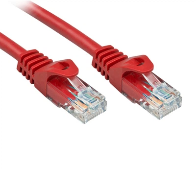 Патч-корд Net-server 3м, UTP, cat.5e, RJ45, медь, красный, Net-303-RD