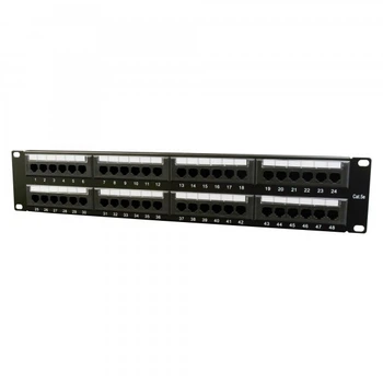 Сетевая патч-панель Electronical 48 портов 19" 2U, cat.5е, UTP NPP-C648CM-001