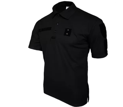 Футболка поло тактическая мужская черная футболка ПОЛО POLO полиция для мвд размер 58
