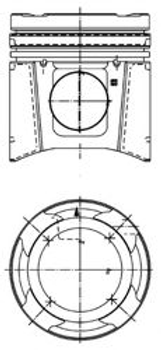 Поршень MAN 128.0 D2876 LF12/13/LOH20/21 4V EURO 3 вир-во KOLBENSCHMIDT Kolbenschmidt (99697600)