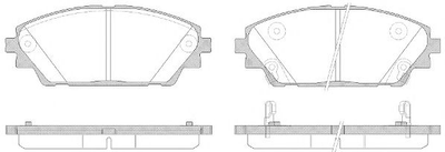 Гальмівні колодки перед. Mazda 3/CX-3 13- (Akebono) Woking (P1469302)