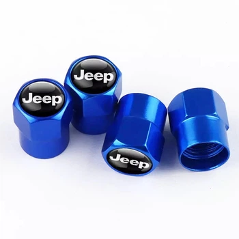 Защитные колпачки на ниппель для Джип Short Blue Jeep, 4 шт (67399)