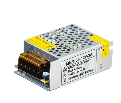 Блок питания 12V – 3А – 36W MN/1 IP20 Led Technologies (1018986)