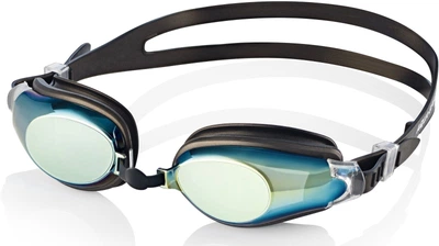 Окуляри для плавання Aqua Speed CHAMPION NEW 038-07 чорний, дзеркальний Уні OSFM
